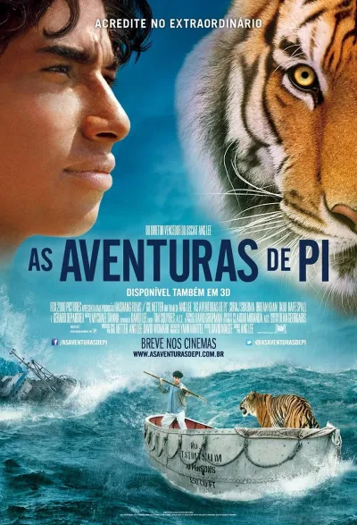 Legendas para o filme As Aventuras de Pi