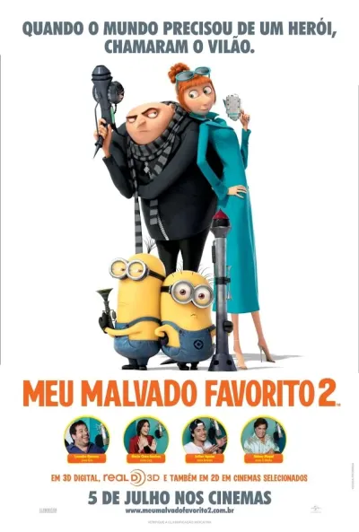 Legendas para o filme Meu Malvado Favorito 2