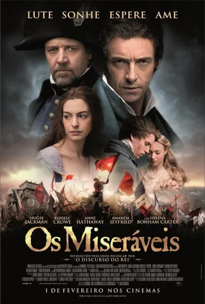 Legendas para o filme Os Miseráveis