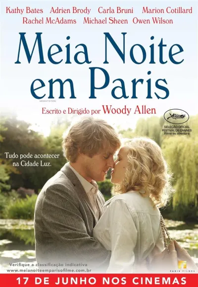 Legendas para o filme Meia-Noite em Paris