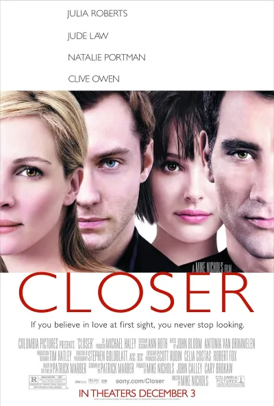 Legendas para o filme Closer: Perto Demais