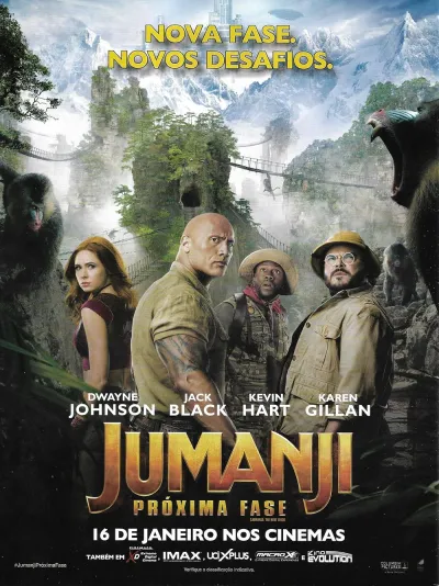 Legendas para o filme Jumanji: Próxima Fase