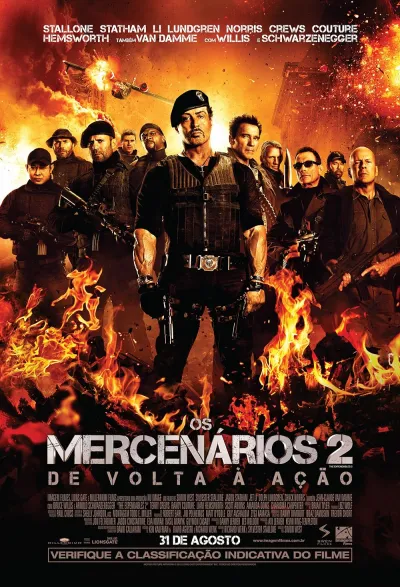 Legendas para o filme Os Mercenários 2