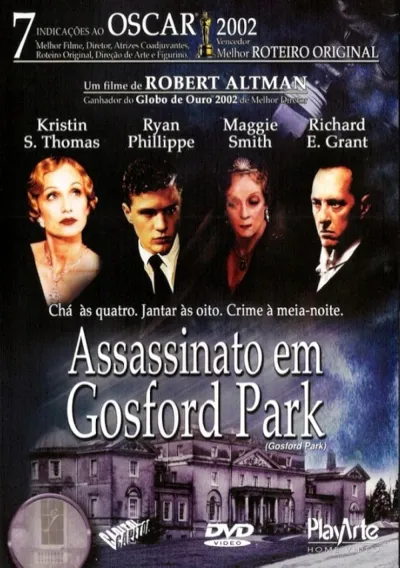 Legendas para o filme Assassinato em Gosford Park